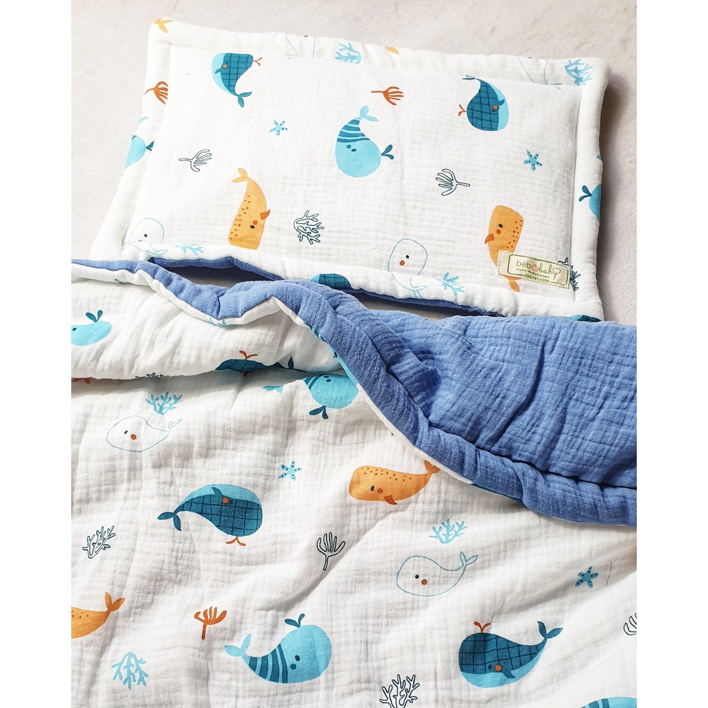 Chăn Bông Muslin Cao Cấp Bebobaby - mềm mịn & thân thiện với da Bé
