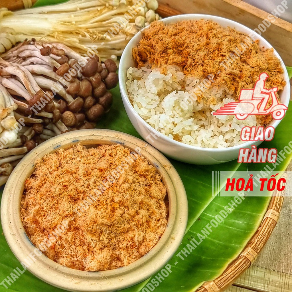 Chà Bông Tôm (Ruốc Tôm) 100% Tôm Không Độn Heo - Túi 100gr