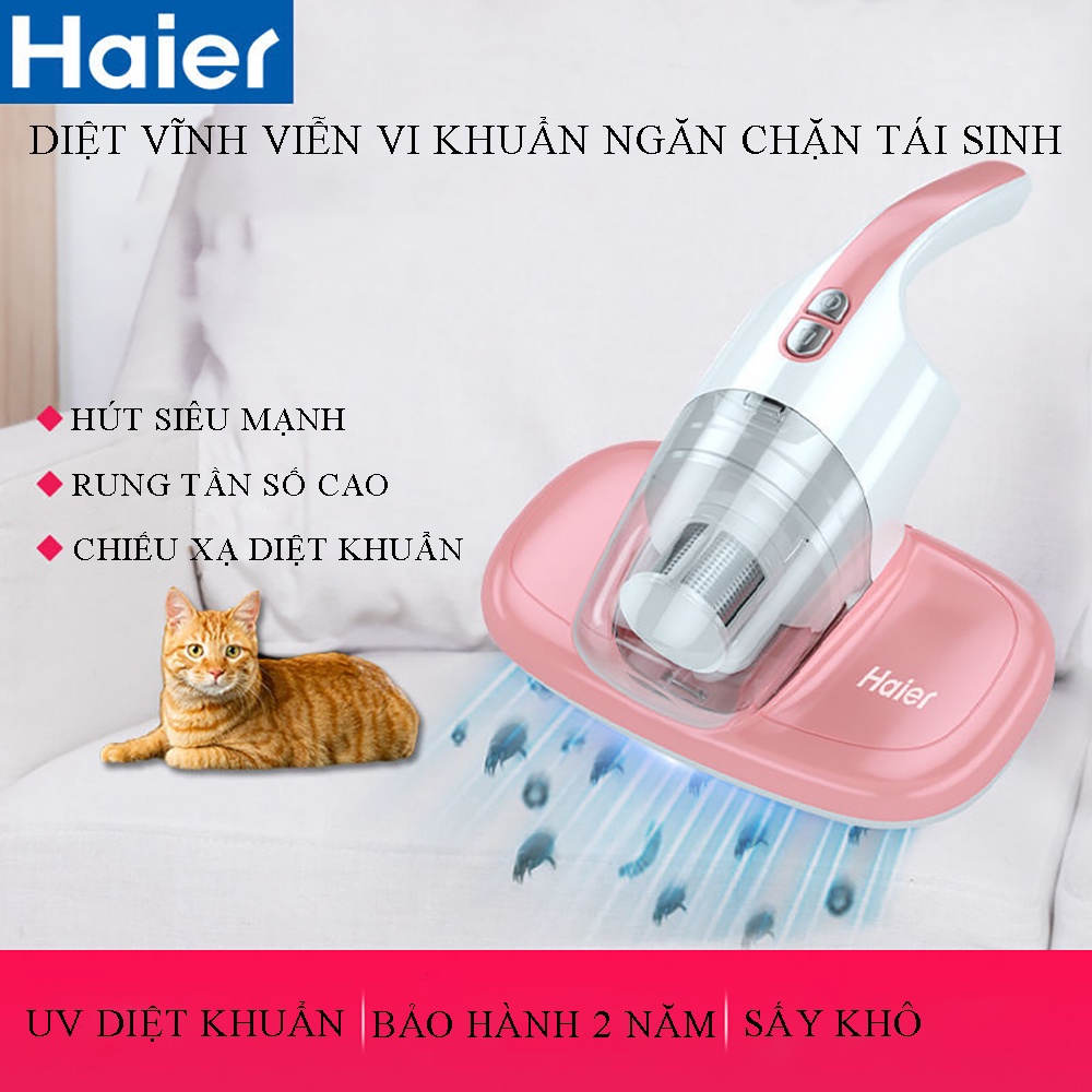 Máy hút bụi giường nệm HAIER - Loại bỏ 99% vi khuẩn,khử trùng bằng tia UV - Công nghệ diệt khuẩn hiện đại đến từ Đức