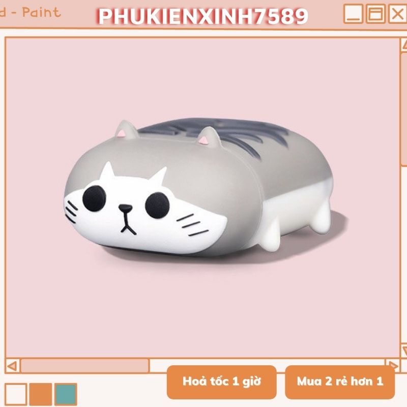 🔥 Case Ap 1/2 & Pro 🔥 Freeship 🔥 VỎ BỌC CHÓ MÈO SIÊU CƯNG - Cho Tai Nghe Không Dây  - TGDĐ89