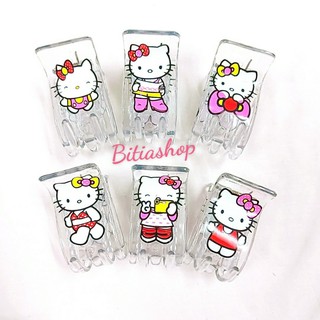 Lố 12 Kẹp Tóc Càng Cua 3 Răng 5 Răng Kitty