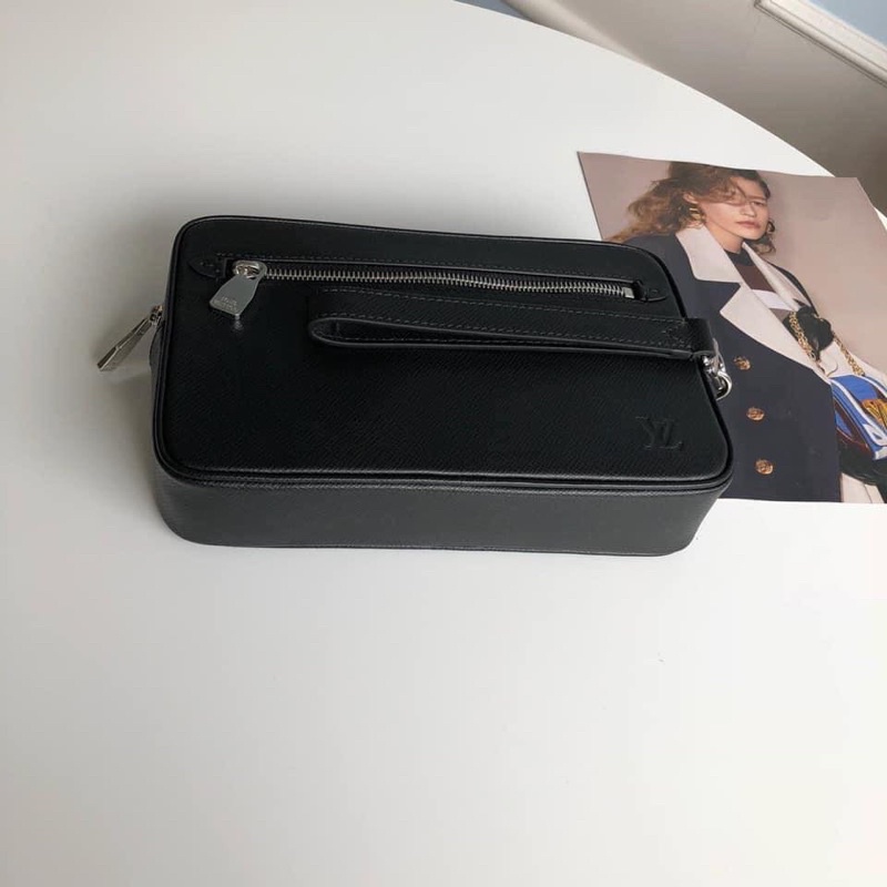 💥HÀNG 1:1💥Ví cầm tay L.V hộp vuông size 24x16_Ví clutch L.V. kẹo nách da thật nhập khẩu FULLBOX
