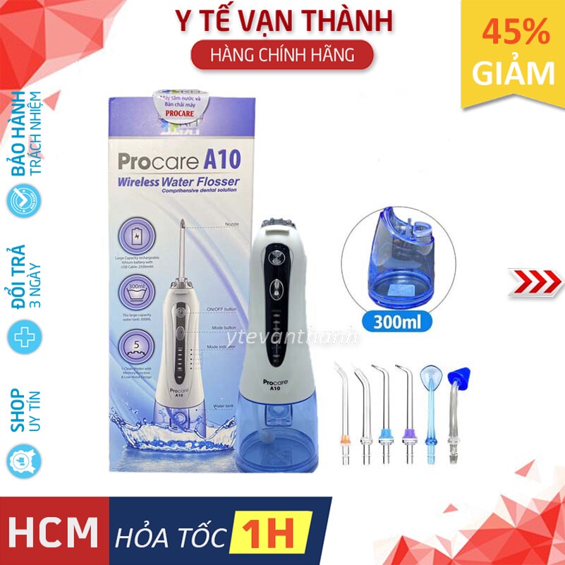 ✅ [Chính Hãng Đức] Máy Tăm Nước Du Lịch Procare A10 - Bảo hành 1 năm -VT0563