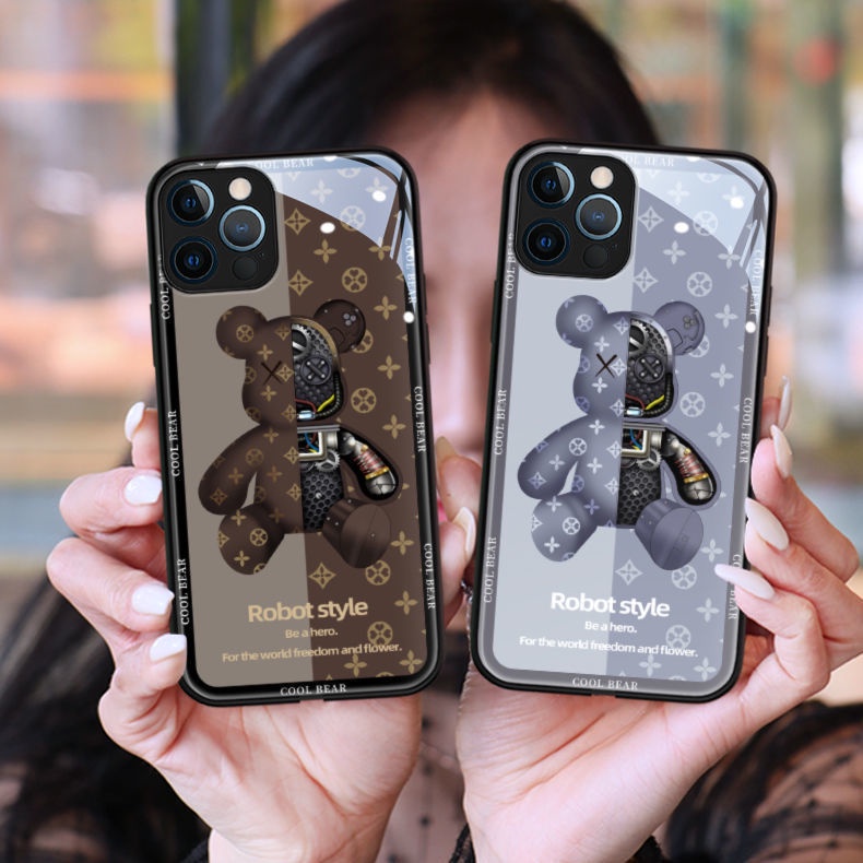 IPhone13ProMax hộp đựng điện thoại di động hoạt hình thời trang mới iPhone12ProMax Ốp lưng bảo vệ điện thoại dành cho cặp đôi iPhone11 11promax Xr trọn gói XsMax 7Plus 8Plus