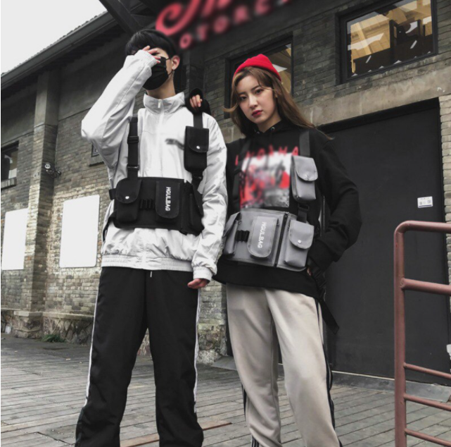 Túi Dạo Phố Hip Hop Túi Đeo Chéo Vai Đa Năng Ba Lô Thể Thao