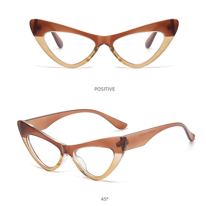 Mắt Kính Gọng Mắt Mèo Chống Ánh Sáng Xanh Thời Trang
