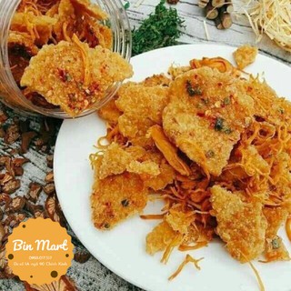 Cơm cháy chiên mắm lắc khô gà cay