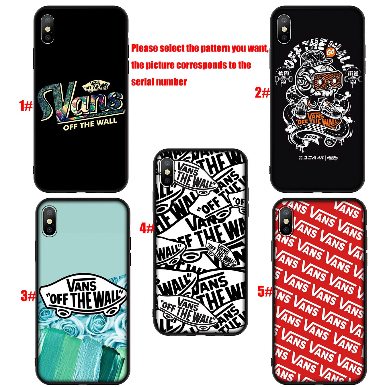 Soft Silicone iPhone 11 Pro XR X XS Max 7 8 6 6s Plus + Cover VANS Fashion Phone Case