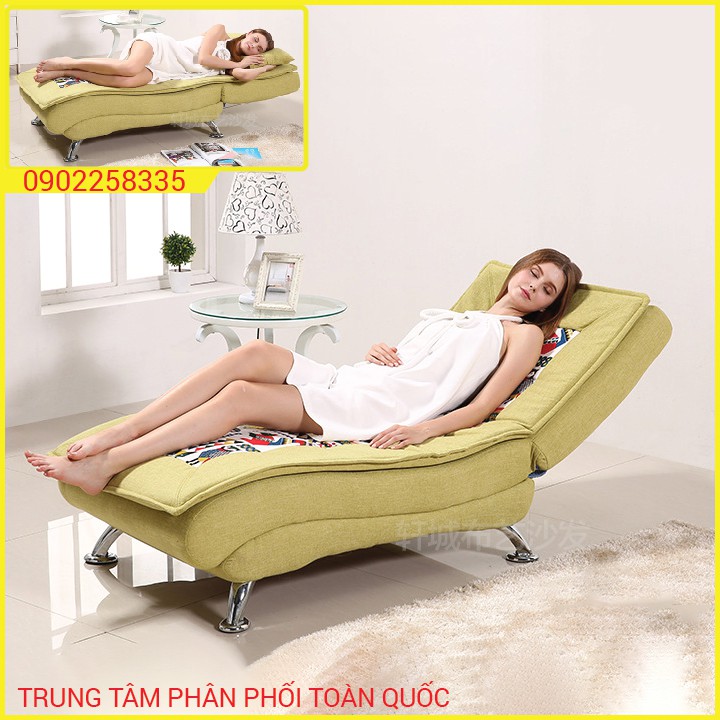 Ghế sofa đơn đẹp đa năng, sofa thư giãn dài ngả lưng thư giãn nằm xem tivi - đọc sách