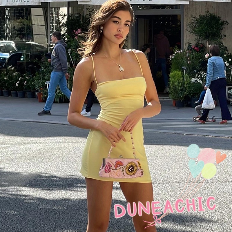 DUNEA Đầm Hở Vai Quyến Rũ Thời Trang Dành Cho Nữ