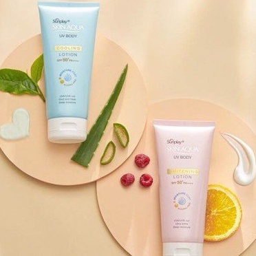 Kem chống nắng dưỡng thể trắng mịn Sunplay Skin Aqua UV Body Whitening Lotion SPF 50+ PA++++ (150g)