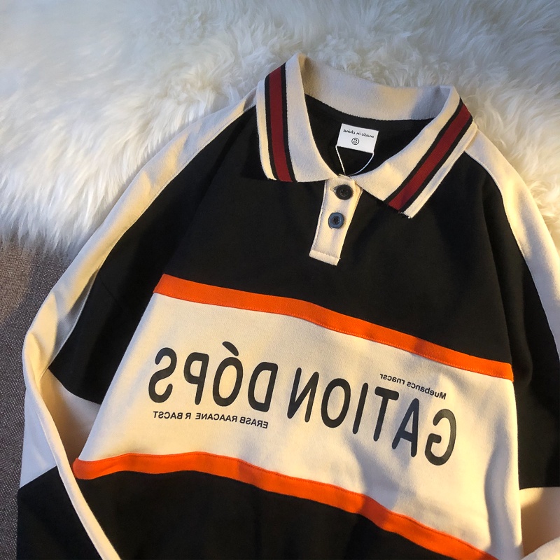 [Hàng Order] Áo Polo GATIONDOPS có cổ ULzzang form rộng dài tay dày dặn Unisex mới nhất thu đông 2021 OR024 | BigBuy360 - bigbuy360.vn