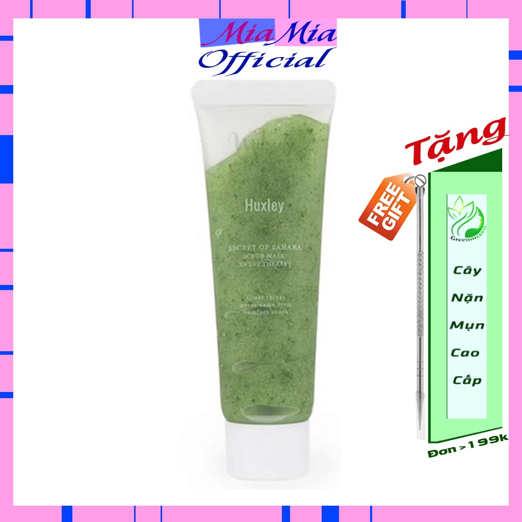 Tẩy Da Chết Huxley Tẩy Tế Bào Chết Xương Rồng Huxley Scrub Mask Sweet Therapy Mini 30g [NHẬP KHẨU CHÍNH HÃNG]