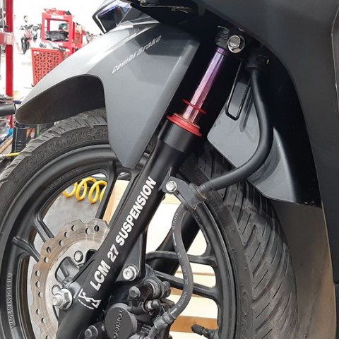 Phuộc trước LCM cho Vario, Click chính hãng. BH 12 tháng