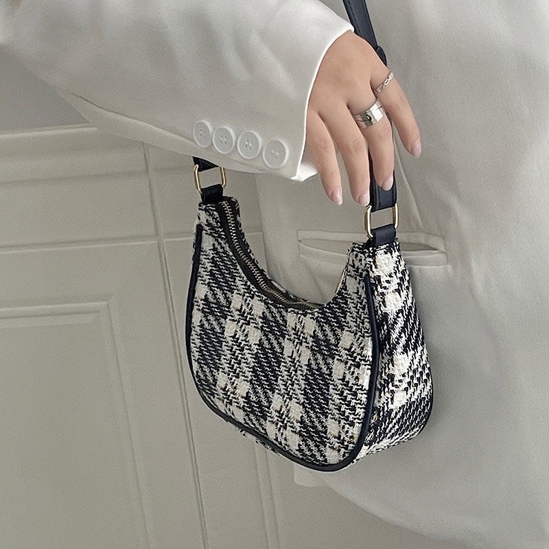 Túi Kẹp Nách Caro Xanh