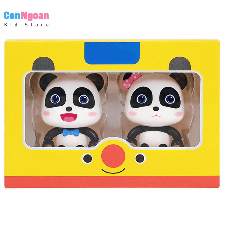 Đồ chơi mô hình nhân vật gấu trúc Baby Bus Kiki và Miumiu – MSC03