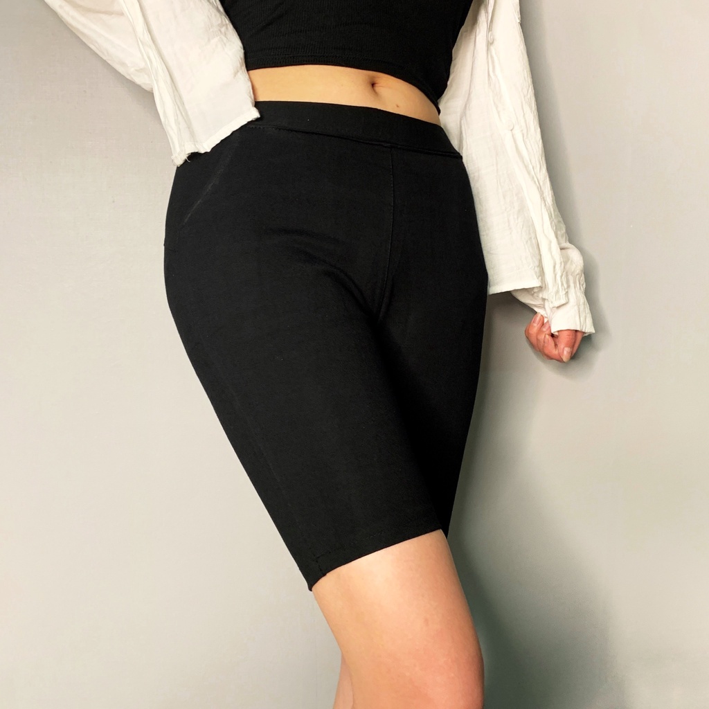 Quần Biker cotton ngố BIGSIZE thun co dãn siêu mạnh, tập gym thể thao TA-224