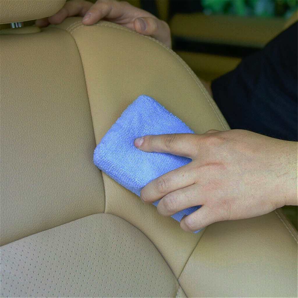 Miếng xốp đánh bóng xe hơi bằng tay với chất liệu vải vi sợi kích thước 12cmx8cm