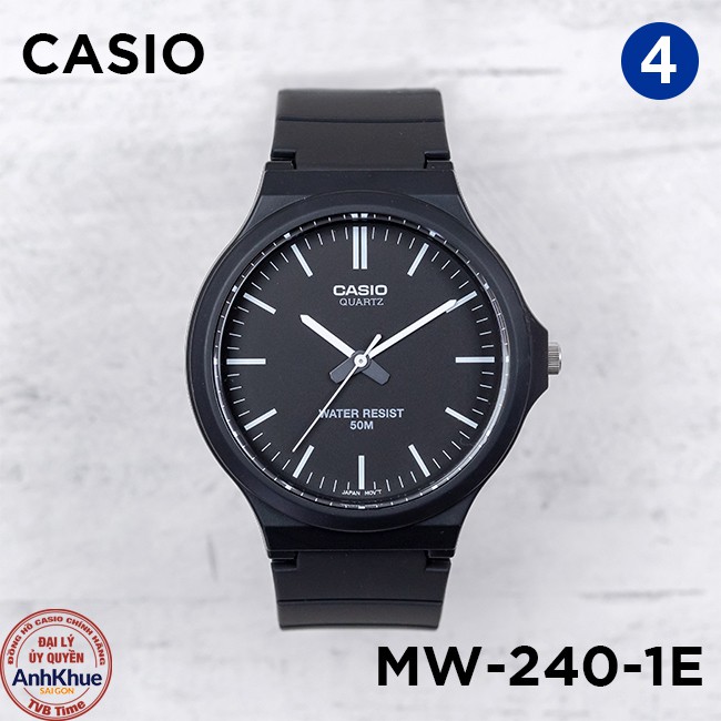 Đồng hồ nam dây nhựa Casio Standard chính hãng Anh Khuê MW-240 Series