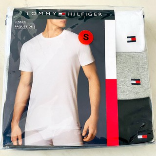 Áo lót nam Tommy Hilfiger Cotton Classic 3-Pack Crew Neck T-shirt - Black/Grey/White