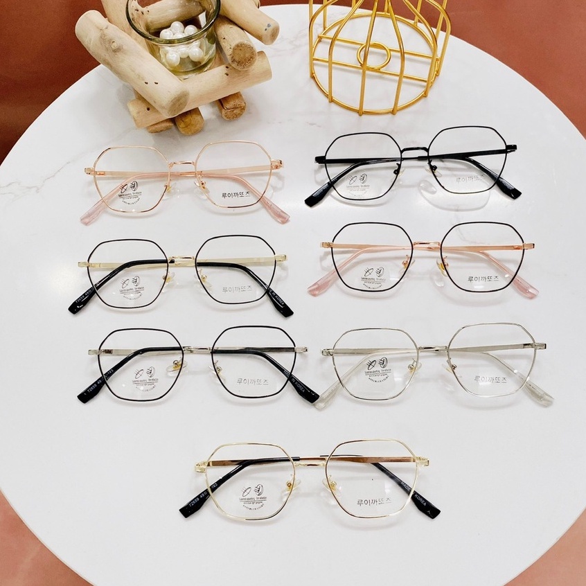 Mắt Kính Gọng Cận Cao Cấp Form Vuông 642 72616 Lyly Phong Cách Ulzzang Siêu Xinh - Hazo