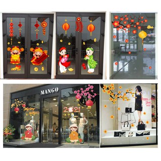 Decal trang trí Tết 2021