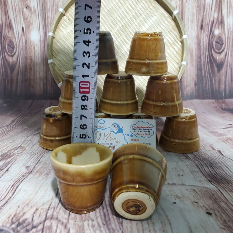 Bộ 5 Chung Trà Cổ Đá Xưa