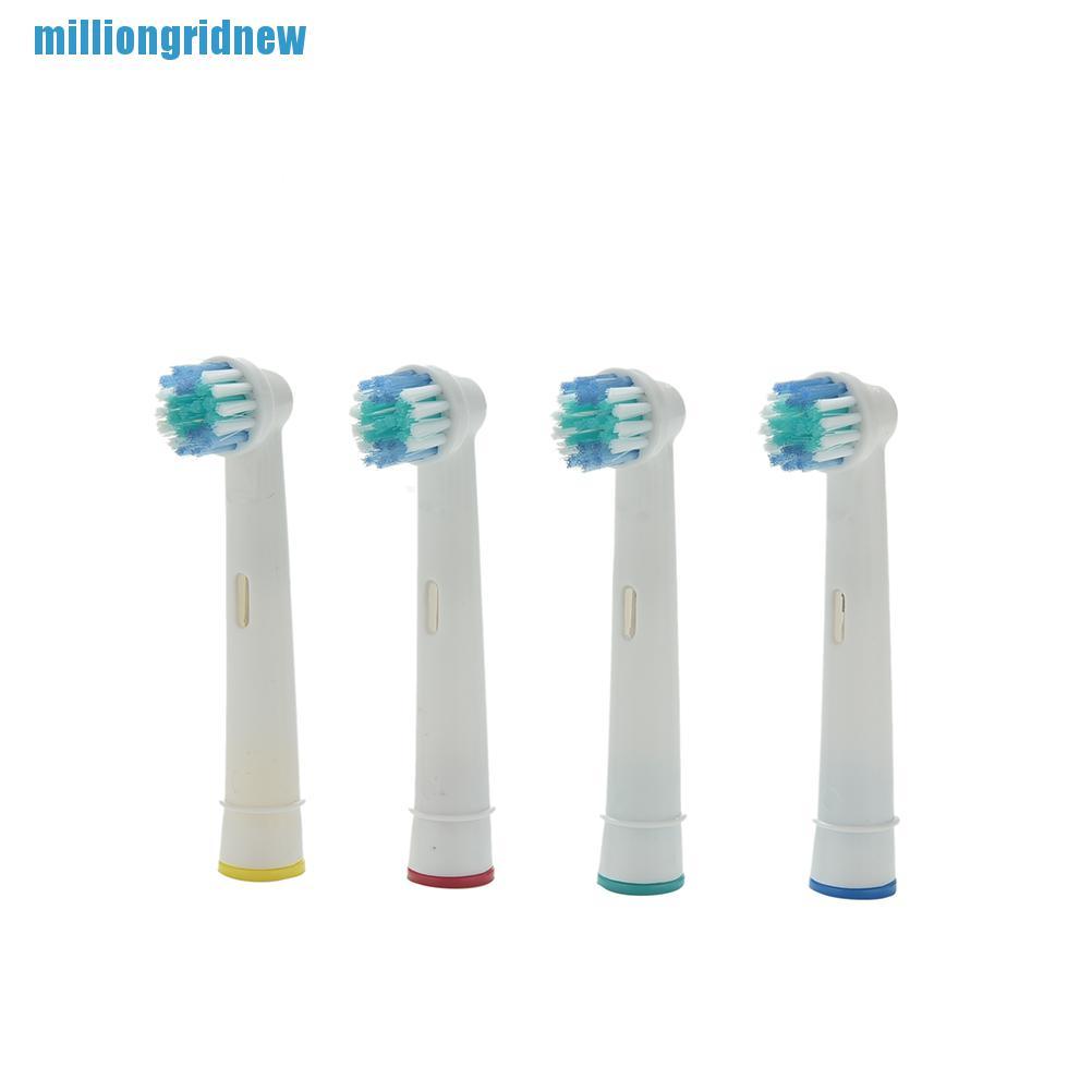 4 Đầu Thay Bàn Chải Đánh Răng Điện EB17-4 Braun Oral B Màu Trắng