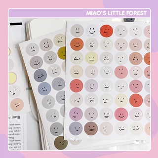 Sticker emo MIAO'S LITTLE FOREST sticker biểu cảm ngộ nghĩ trang trí sổ tay bullet journal MST281