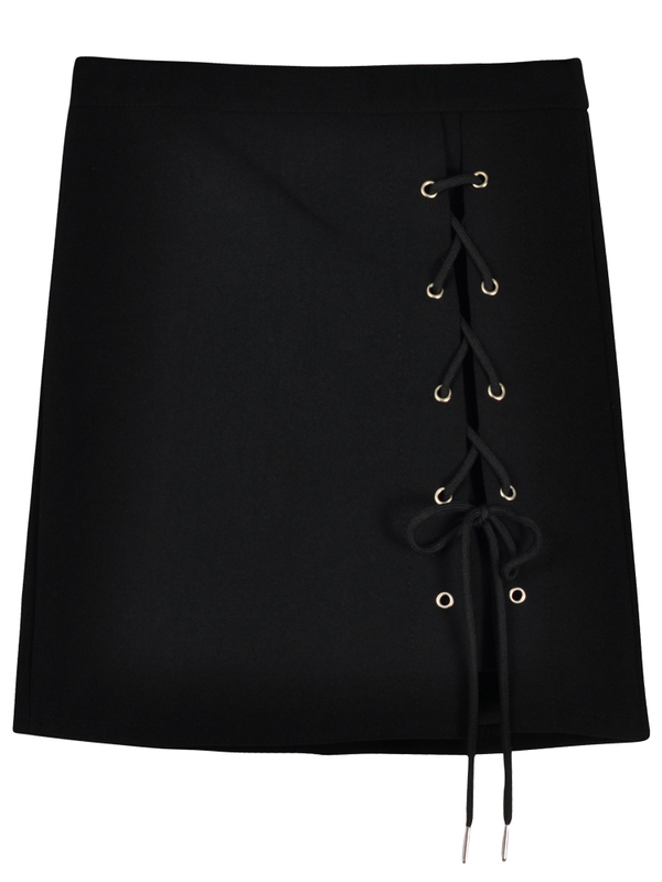 Chân váy bút chì ngắn lưng cao 2021, Chân váy nữ ngắn màu đen phối dây buộc sang chảnh thời trang hàn quốc công sở | BigBuy360 - bigbuy360.vn