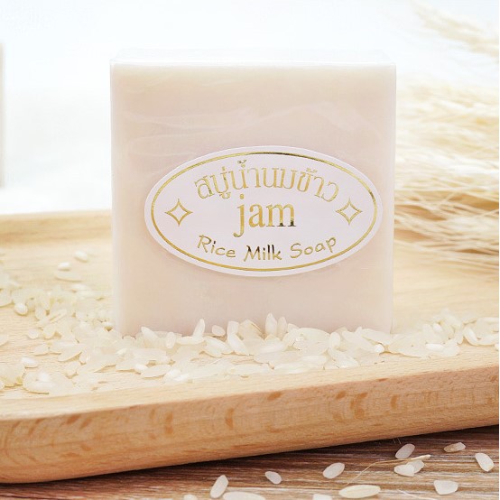 Xà Phòng Cám Gạo Trắng Da Thái Lan Jam Rice Milk Soap - Hàng Chĩnh Hãng