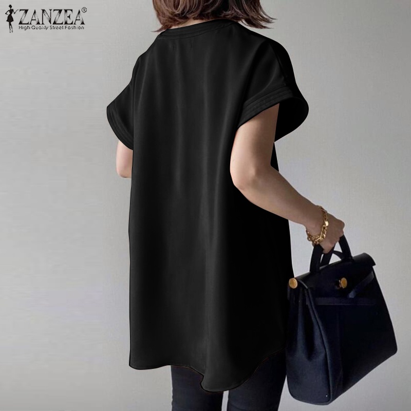 Zanzea Áo Nữ Tay Ngắn Cổ Chữ V Thời Trang Quyến Rũ