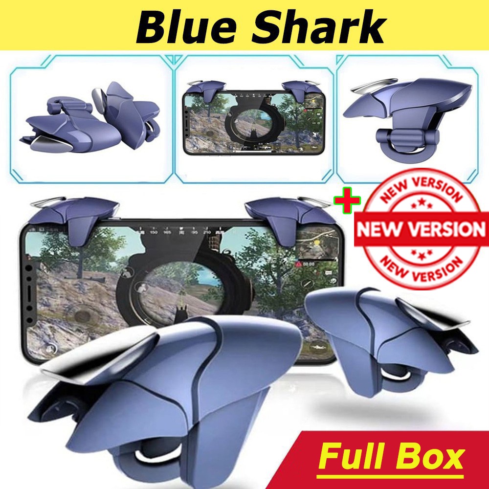Nút bắn Pubg Blue Shark ♥️Freeship♥️ Nút bấm Pubg Blue Shark - Phụ kiện chơi Game mobile trigger