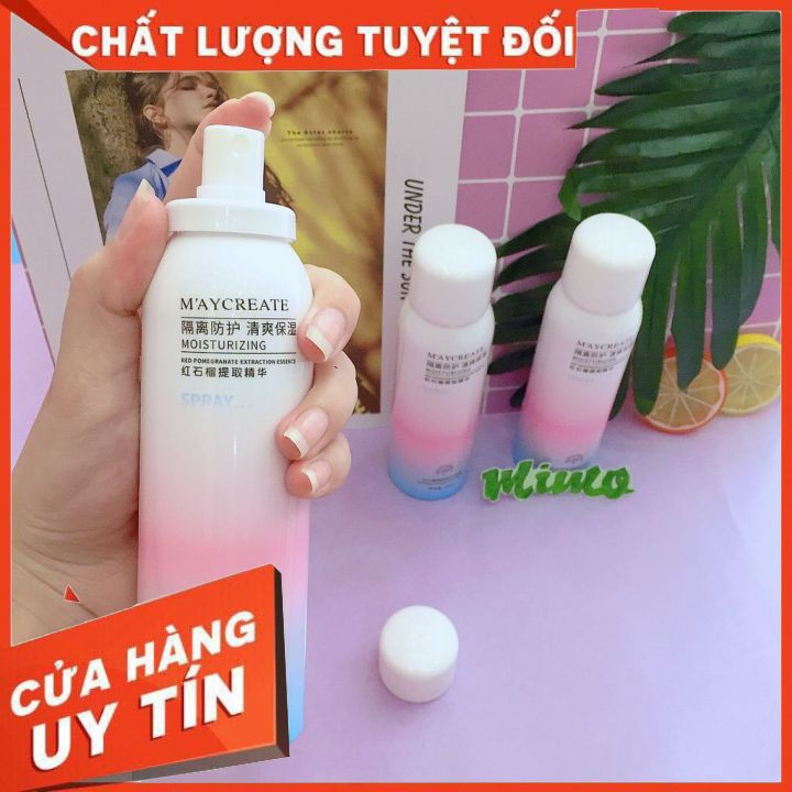 Xịt Chống Nắng Trắng Da Maycreate 150ml Nội Địa Trung