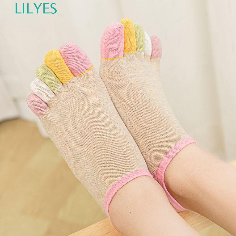 Tất Thuyền Yoga 5 Ngón Chống Trượt Thoáng Khí