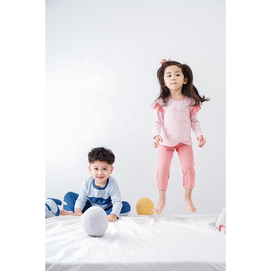 NOUS KID Bộ quần áo dài tay NOÛS pyjama cho bé trai và gái size từ 2 đến 6 tuổi