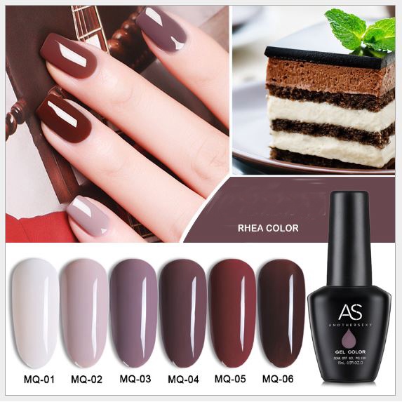 Sơn gel AS chọn lẻ 6 màu MQ