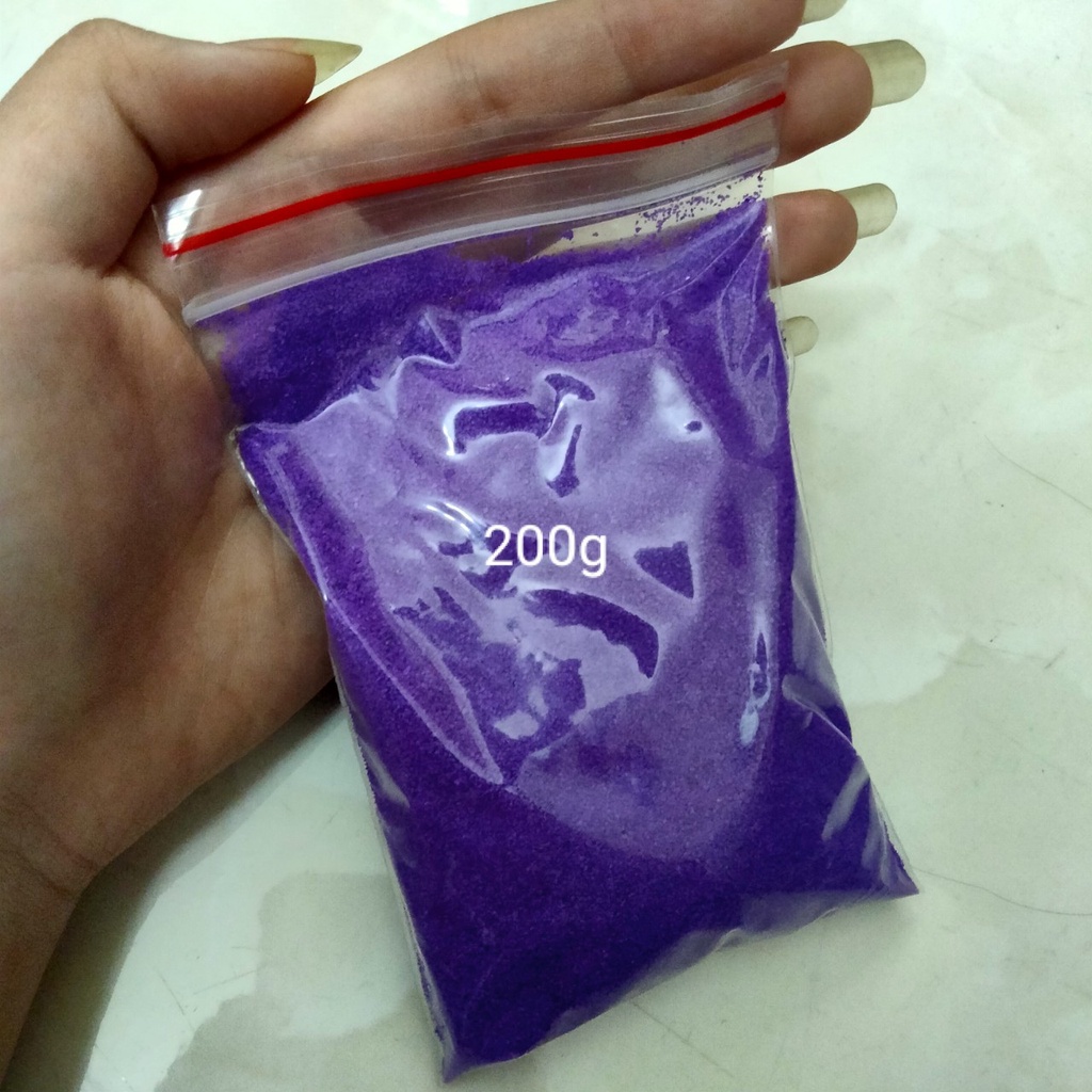 200g cát các màu dùng chơi tranh cát và trang trí tiểu cảnh