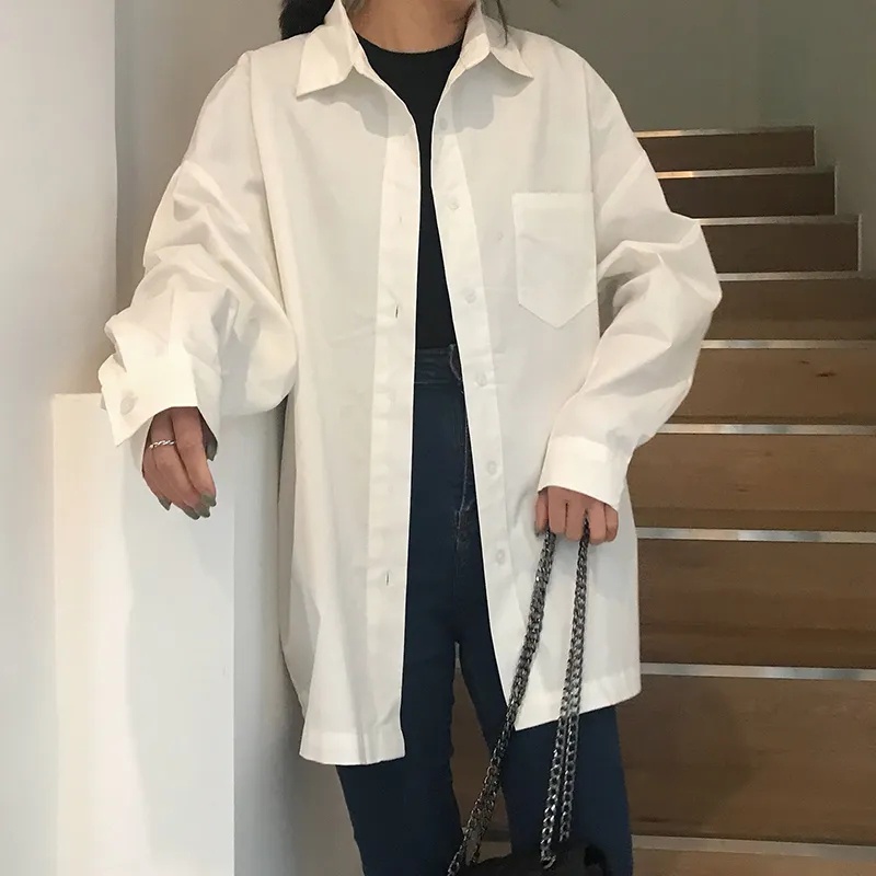 Áo sơ mi tay dài thời trang Hàn Quốc cho nữ