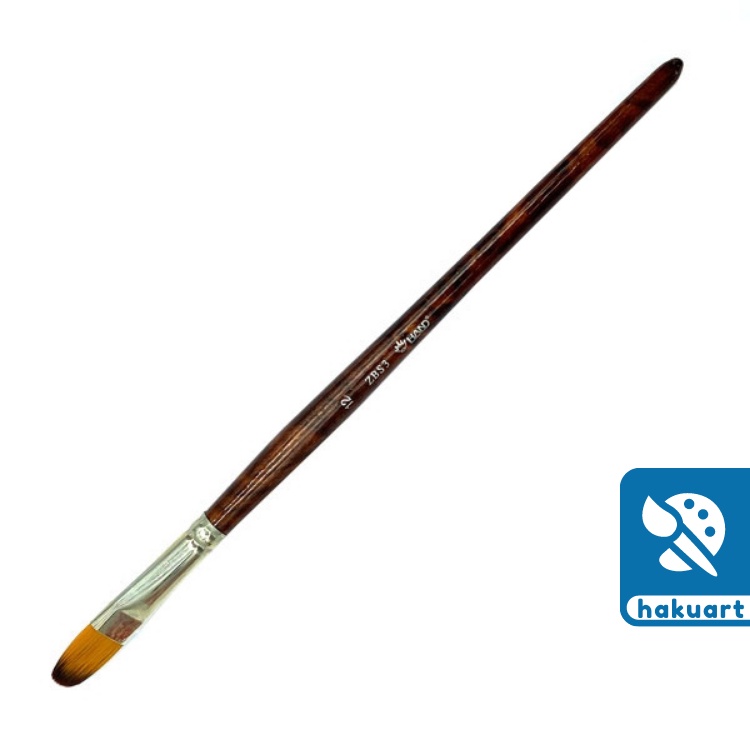 Cọ vẽ màu nước Hand ZBS3 đầu dẹt oval - Họa cụ Hakuart