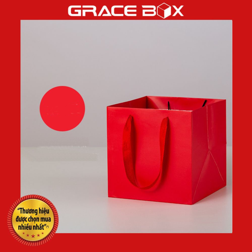 Túi Giấy Đáy Vuông Loại Size To, Nhiều Màu - Mẫu Hàng Hiếm - Siêu Thị Bao Bì Grace Box