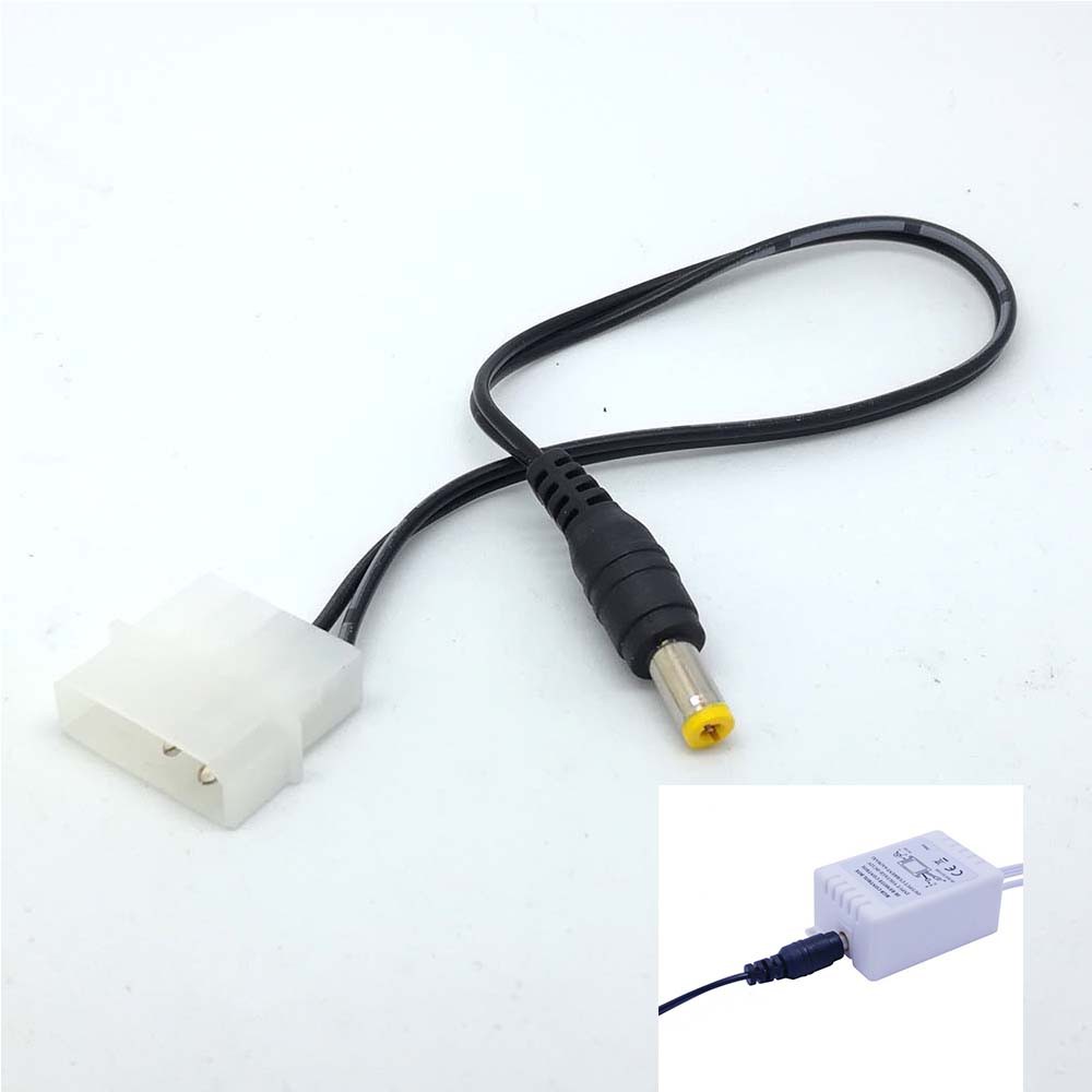 Cáp nguồn Molex 4PIN 5.5x2.1mm DC 12V/2A cho hộp điều khiển đèn led RGB | BigBuy360 - bigbuy360.vn