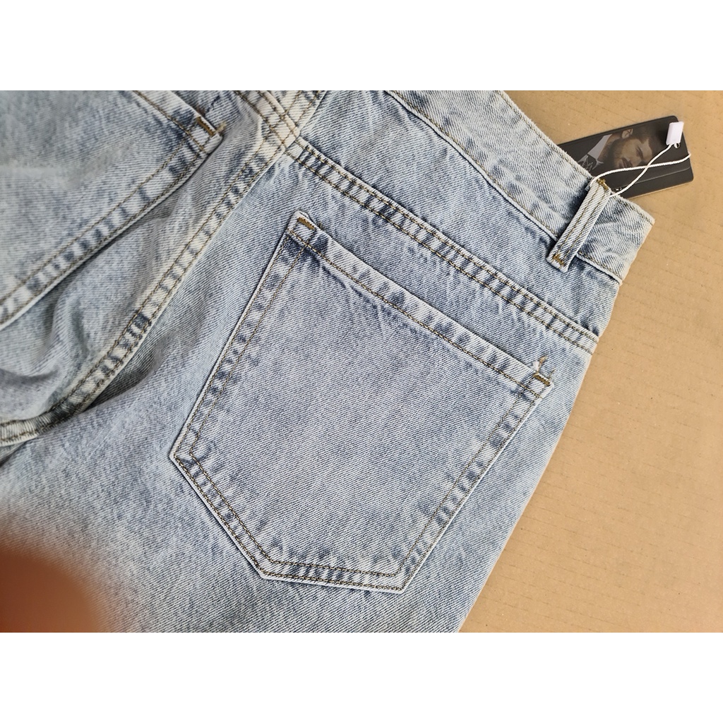 Quần jean nam ống rộng baggy THÁI KHANG vải cotton 100% mềm không ra màu form rộng QJEAN21