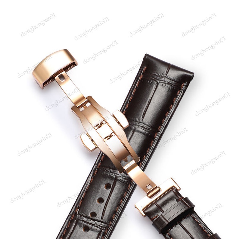 Dây Đeo Đồng Hồ Bằng Da 18 / 20 / 22 / 24mm Dành Cho Nam Và Nữ