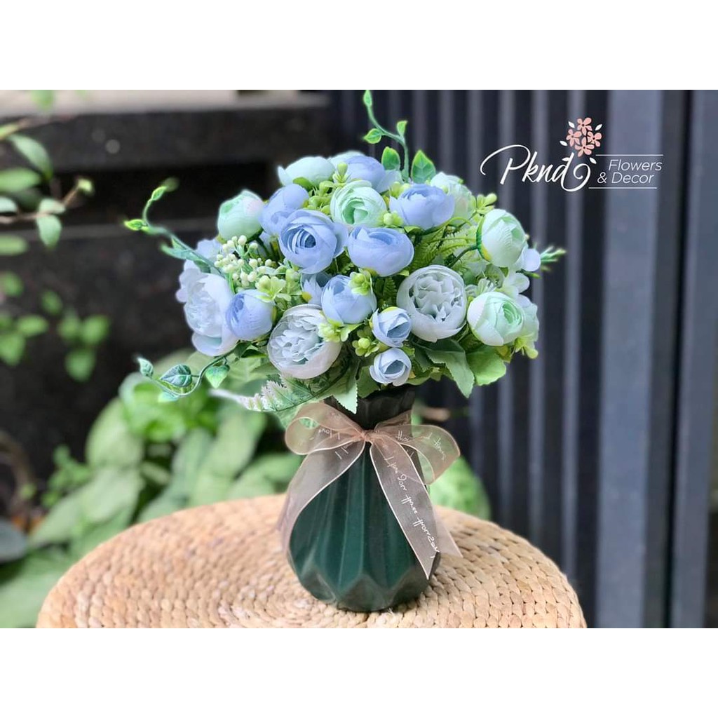 Bình gốm sứ Bát Tràng với ba màu siêu xinh - vừa cắm hoa, vừa decor PKND FLOWERS & DECOR