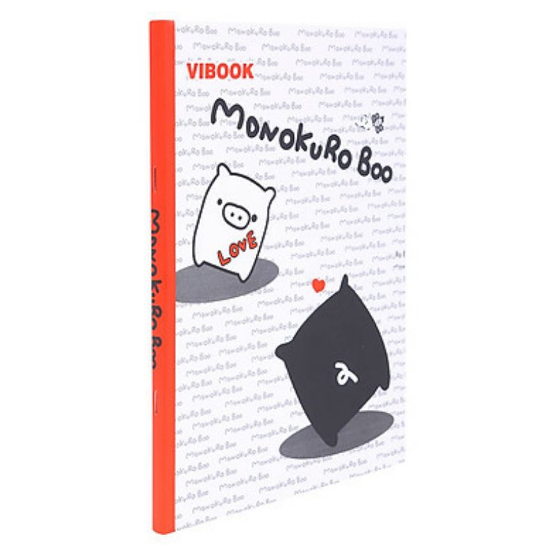 Lốc 5 Quyển tập 200 trang sinh viên Vĩnh Tiến Monokuro Boo 4 ly ngang Vibook ( TSV2M )