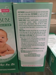Sữa Tắm Gội Rôm Sẩy Phytobebe ( chai 100-250ml)