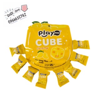 Kẹo dẻo viên CUBE vị xoài Playmore (gói lẻ) 25gram
