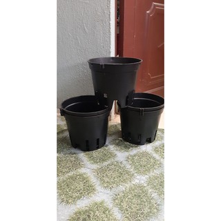 COMBO 5 chậu Nhựa Đen Trồng Lan F23