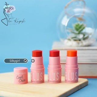 Má hồng dạng thỏi - silkygirl cool chic blush stick 4g